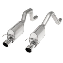 Carica l'immagine nel visualizzatore di Gallery, Stainless Works 2006-13 Corvette C6ZO6/ZR1 3in Axleback Chambered Mufflers Dual 4in Rolled Edge Tips