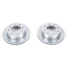 Cargar imagen en el visor de la galería, Power Stop 11-19 Chevrolet Silverado 2500 HD Front Evolution Drilled &amp; Slotted Rotors - Pair