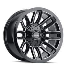Cargar imagen en el visor de la galería, Mayhem 8108 Decoy 20x9 / 8x165.1 BP / 18mm Offset / 130.8mm Hub Black w/ Milled Spokes Wheel