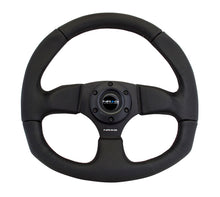 Laden Sie das Bild in den Galerie-Viewer, NRG Reinforced Steering Wheel (320mm Horizontal / 330mm Vertical) Leather w/Black Stitching