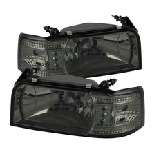 Cargar imagen en el visor de la galería, Spyder Ford F150 92-96/Ford Bronco 92-96 1PC LED ( LEDs)Crystal Headlights Smke HD-YD-FB92-1PC-SM