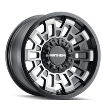 Cargar imagen en el visor de la galería, Mayhem 8113 Cortex 20x9 / 6x135 BP / 0mm Offset / 106mm Hub Matte Black w/ Dark Tint Wheel