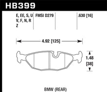 Charger l'image dans la galerie, Hawk BMW Motorsport 16mm Thick DTC-60 Rear Race Brake Pads