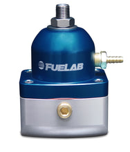 Carica l'immagine nel visualizzatore di Gallery, Fuelab 515 EFI Adjustable FPR 90-125 PSI (2) -10AN In (1) -6AN Return - Blue