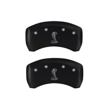 Laden Sie das Bild in den Galerie-Viewer, MGP Rear set 2 Caliper Covers Engraved Rear Snake Red finish silver ch