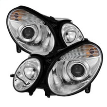 Cargar imagen en el visor de la galería, Spyder Mercedes Benz E-Class 03-06 Projector Headlights Halogen Model Only- Chrm PRO-YD-MBW21103-C