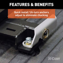 Carica l&#39;immagine nel visualizzatore di Gallery, Curt Q20 5th Wheel Hitch w/Roller and GM Puck System Adapter