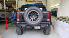 Load image into Gallery viewer, Road Armor 03-09 Hummer H2 Dakar Rear Non-Winch Bumper w/Tire Carrier - Tex Blk