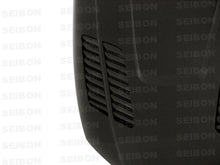 Carica l&#39;immagine nel visualizzatore di Gallery, Seibon 08-11 BMW 1 Series (E81/E82) 2DR/HB GTR-Style Carbon Fiber Hood