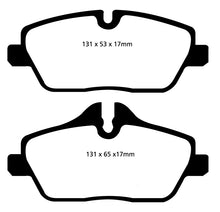 Laden Sie das Bild in den Galerie-Viewer, EBC 14+ Mini Hardtop 1.5 Turbo Cooper Redstuff Front Brake Pads
