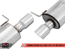 Charger l&#39;image dans la galerie, AWE Tuning S197 Mustang GT Axle-back Exhaust - Touring Edition (Chrome Silver Tips)