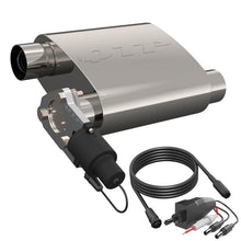 Cargar imagen en el visor de la galería, QTP 2.5in Weld-On 304SS Screamer Muffler Short Case w/Bolt-On QTEC Electric Cutout