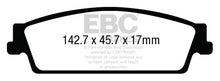 Charger l&#39;image dans la galerie, EBC 15+ Cadillac Escalade 6.2 2WD Greenstuff Rear Brake Pads