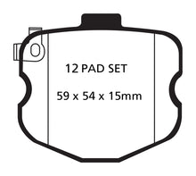 Carica l&#39;immagine nel visualizzatore di Gallery, EBC 10-13 Chevrolet Corvette (C6) 6.2 Grand Sport Yellowstuff Front Brake Pads