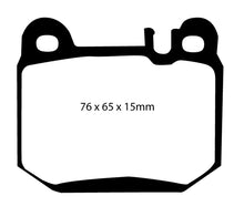 Cargar imagen en el visor de la galería, EBC 04-07 Maserati Quattroporte 4.2 Yellowstuff Rear Brake Pads