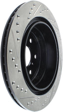 Charger l&#39;image dans la galerie, StopTech 07-10 GMC Sierra (w/ Rear Drum) / 07-09 GMC Yukon Rear Left Slotted &amp; Drilled Rotor