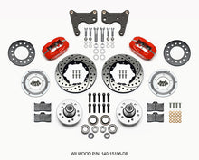 गैलरी व्यूवर में इमेज लोड करें, Wilwood Forged Dynalite Front Kit 11.00in Dril Red 65-72 CDP C Body -Drum