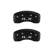 Load image into Gallery viewer, MGP 4 Caliper Covers Engraved Front Acura Engraved Rear ILX Red finish silver ch