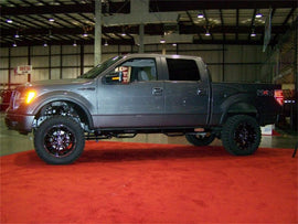 N-Fab Nerf Step 09-14 Ford F-150/Raptor/Lobo SuperCrew 5.5ft Bed - Gloss Black - W2W - 3in