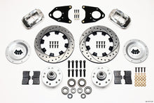 गैलरी व्यूवर में इमेज लोड करें, Wilwood Forged Dynalite Front Kit 12.19in Drilled Polished 71-80 Pinto/Mustang II Disc &amp; Drum