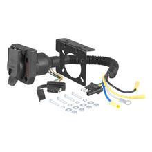 Load image into Gallery viewer, Curt Dual-Output Electrical Adapter w/Tester (Adds 7-Way RV Blade to 4-Way Flat)