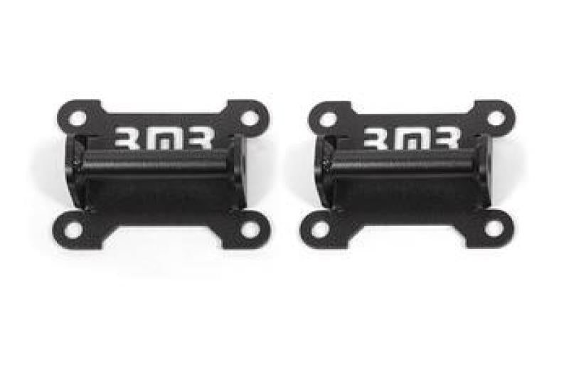 BMR 98-02 Chevrolet Camaro Motor Mount Kit (Solid Steel) - Black Hammertone - 2to4wheels