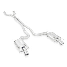 Carica l'immagine nel visualizzatore di Gallery, Stainless Works 2009-15 Cadillac CTS-V Wagon 3in Catback System X-Pipe Chambered Mufflers 4in Tips