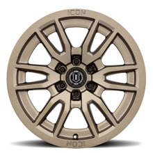 गैलरी व्यूवर में इमेज लोड करें, ICON Vector 6 17x8.5 6x5.5 25mm Offset 5.75in BS 95.1mm Bore Bronze Wheel