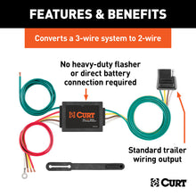 गैलरी व्यूवर में इमेज लोड करें, Curt Non-Powered 3-to-2-Wire Taillight Converter