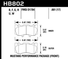 Laden Sie das Bild in den Galerie-Viewer, Hawk 15-17 Ford Mustang GT DTC-60 Race Front Brake Pads