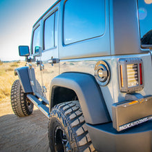 Load image into Gallery viewer, DV8 Offroad 2007-2018 Jeep JK All Black Fuel Door Assembly