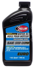 Carica l'immagine nel visualizzatore di Gallery, Red Line Professional Series Euro 5W30 TD Motor Oil - Quart - Single