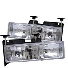 Laden Sie das Bild in den Galerie-Viewer, Spyder Chevy C/K Series 1500/2500 88-99/Chevy Tahoe 95-99Crystal Glass Headlights Chrm HD-YD-CCK88-C