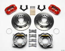 गैलरी व्यूवर में इमेज लोड करें, Wilwood Dynapro Low-Profile 11.00in P-Brake Kit - Red Mopar/Dana 2.50in Off w/Snap Ring Brng