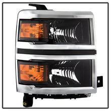 Charger l&#39;image dans la galerie, xTune 14-15 Chevy Silverado 1500 (New Body) OEM Style Headlights w/Trim - Blk (HD-JH-CS14-CC-BK)