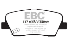 Laden Sie das Bild in den Galerie-Viewer, EBC 06-09 Hyundai Entourage 3.8 Yellowstuff Rear Brake Pads