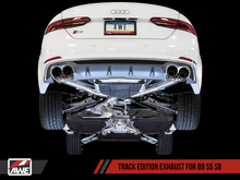 Charger l&#39;image dans la galerie, AWE Tuning Audi B9 S5 Sportback Track Edition Exhaust - Non-Resonated (Black 102mm Tips)