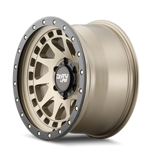 Carica l&#39;immagine nel visualizzatore di Gallery, Dirty Life 9311 Enigma Pro 17x9/5x127 BP/-12mm Offset/71.5mm Hub Satin Gold Wheel - Beadlock