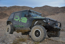 Load image into Gallery viewer, DV8 Offroad 07-18 Jeep Wrangler JK Plated Steel Rock Guard/Sliders w/ Holes (4 Door Only)