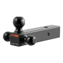 Carica l&#39;immagine nel visualizzatore di Gallery, Curt Multi-Ball Mount (2-1/2in Hollow Shank 1-7/8in 2in &amp; 2-5/16in Black Balls)