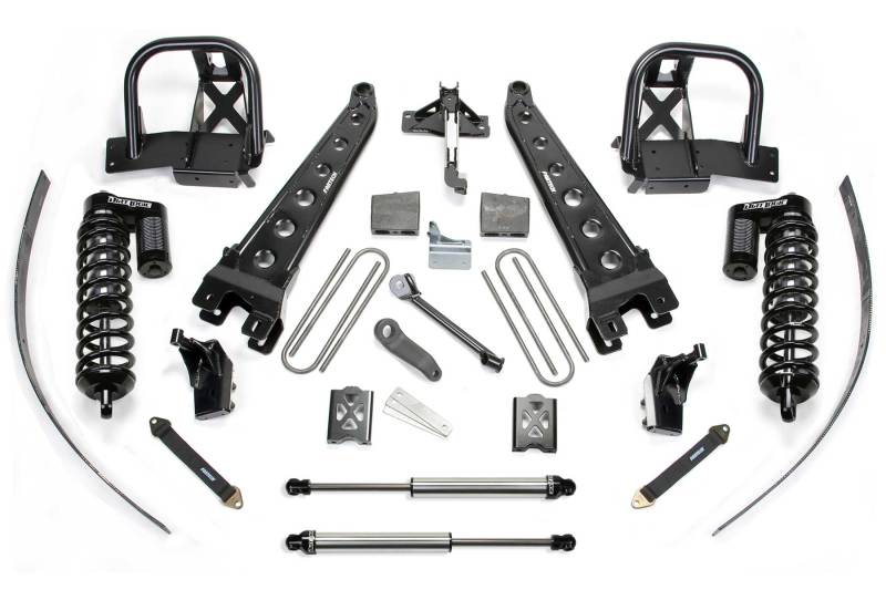 Fabtech 08-10 Ford F250 4WD w/o Overload 8in Radius Arm System w/DL 4.0 Coilovers & Rear DL Shocks