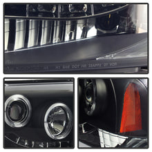 Cargar imagen en el visor de la galería, Spyder Ford F250/350 05-07 Projector Headlights LED Halo LED Blk Smke PRO-YD-FS05-HL-BSM
