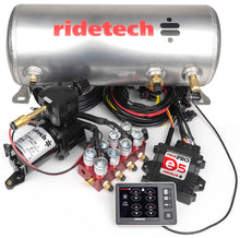 Carica l&#39;immagine nel visualizzatore di Gallery, Ridetech RidePro E5 Air Ride Suspension Control System 3 Gallon Single Compressor 1/4in Valves