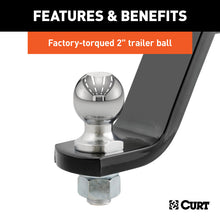 Carica l&#39;immagine nel visualizzatore di Gallery, Curt Loaded Ball Mount w/2in Ball (2in Shank 7500lbs 6in Drop)