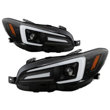 Carica l&#39;immagine nel visualizzatore di Gallery, Spyder Subaru Impreza WRX 15-20 Halogen Model Projector Headlights - Black PRO-YD-SWRX15SI-SBSEQ-BK