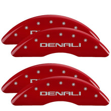 Cargar imagen en el visor de la galería, MGP 4 Caliper Covers Engraved Front &amp; Rear MOPAR Red finish silver ch