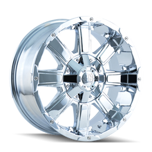Cargar imagen en el visor de la galería, Mayhem 8030 Chaos 20x12 / 6x135 BP / -44mm Offset / 106mm Hub Chrome Wheel