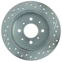 Carica l&#39;immagine nel visualizzatore di Gallery, StopTech Select Sport 92-00 Honda Civic Drilled and Slotted 1-Piece Rear Passenger Side Brake Rotor