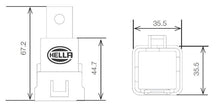 गैलरी व्यूवर में इमेज लोड करें, Hella Relay 24V 10/20A Spdt Res Wthr Bkt