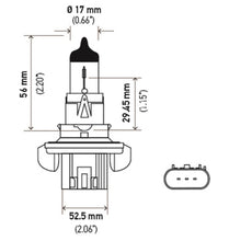 Cargar imagen en el visor de la galería, Hella Bulb H13 12V 60/55W P264T T4 +50